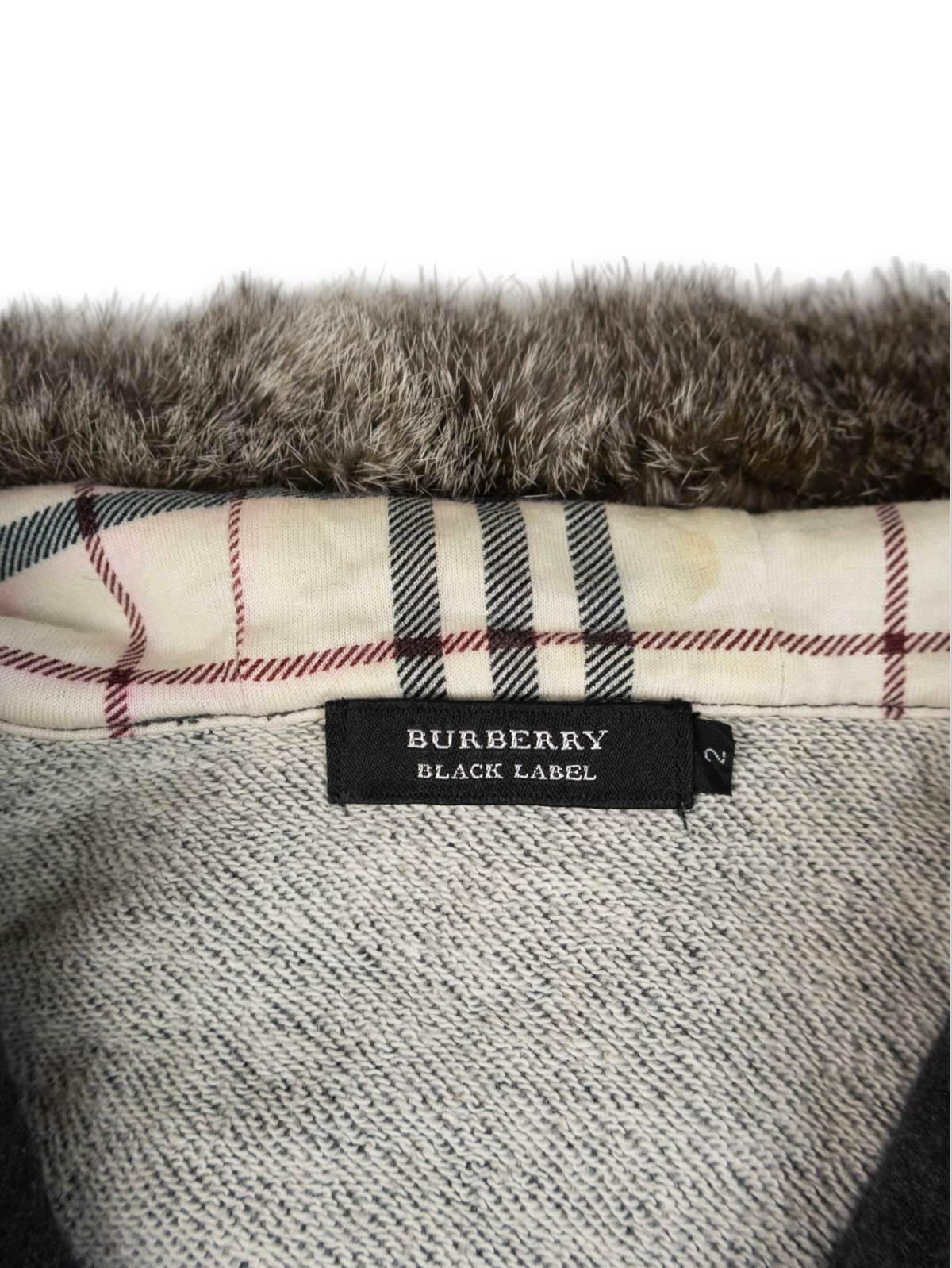 Burberry Fur Zip Up (S)