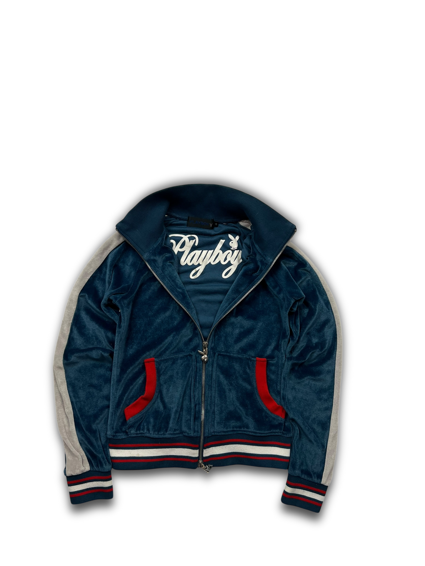 Playboy Velour Zip Up (Womens M)