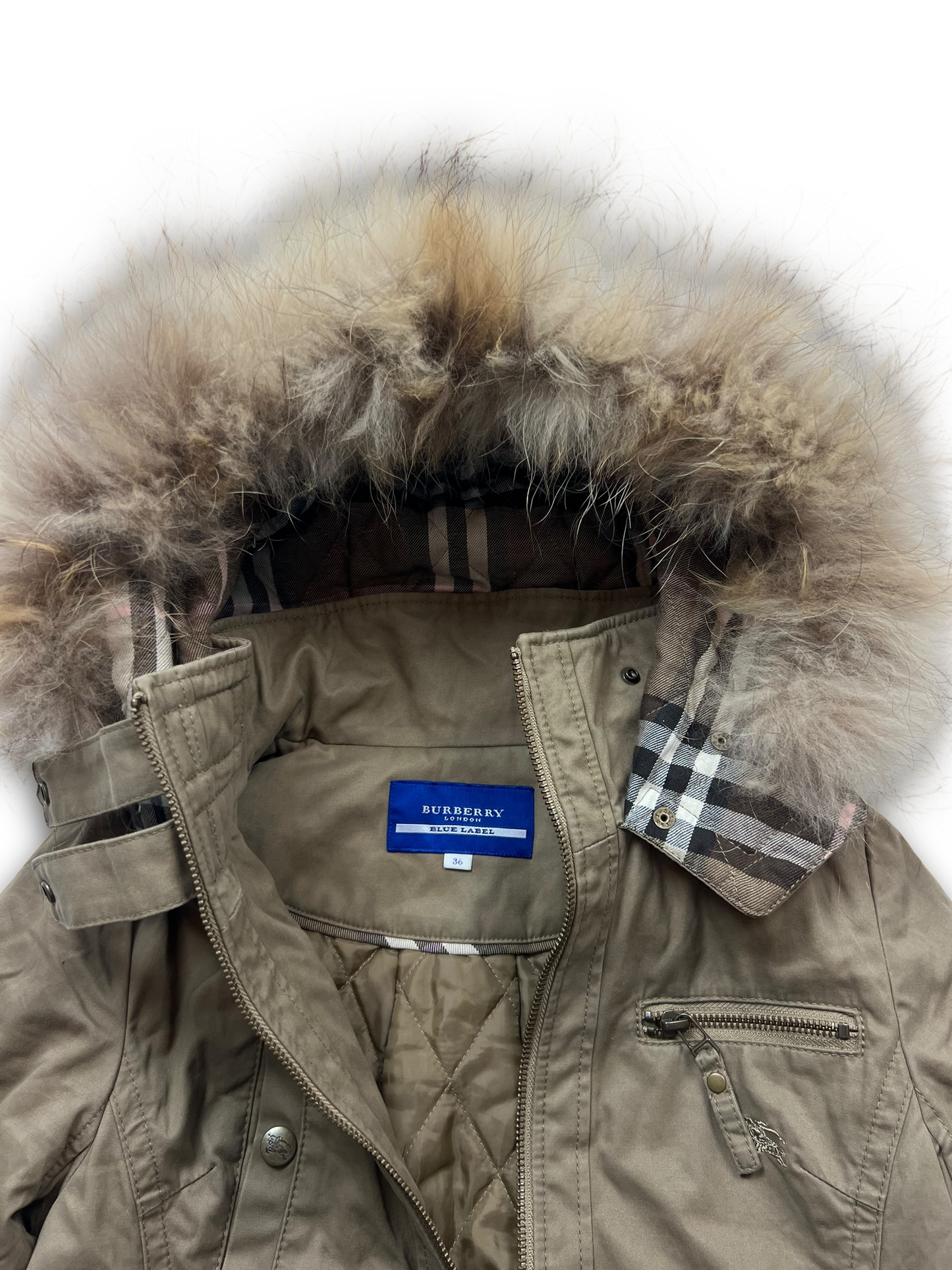 Burberry Fur Jacket (36)