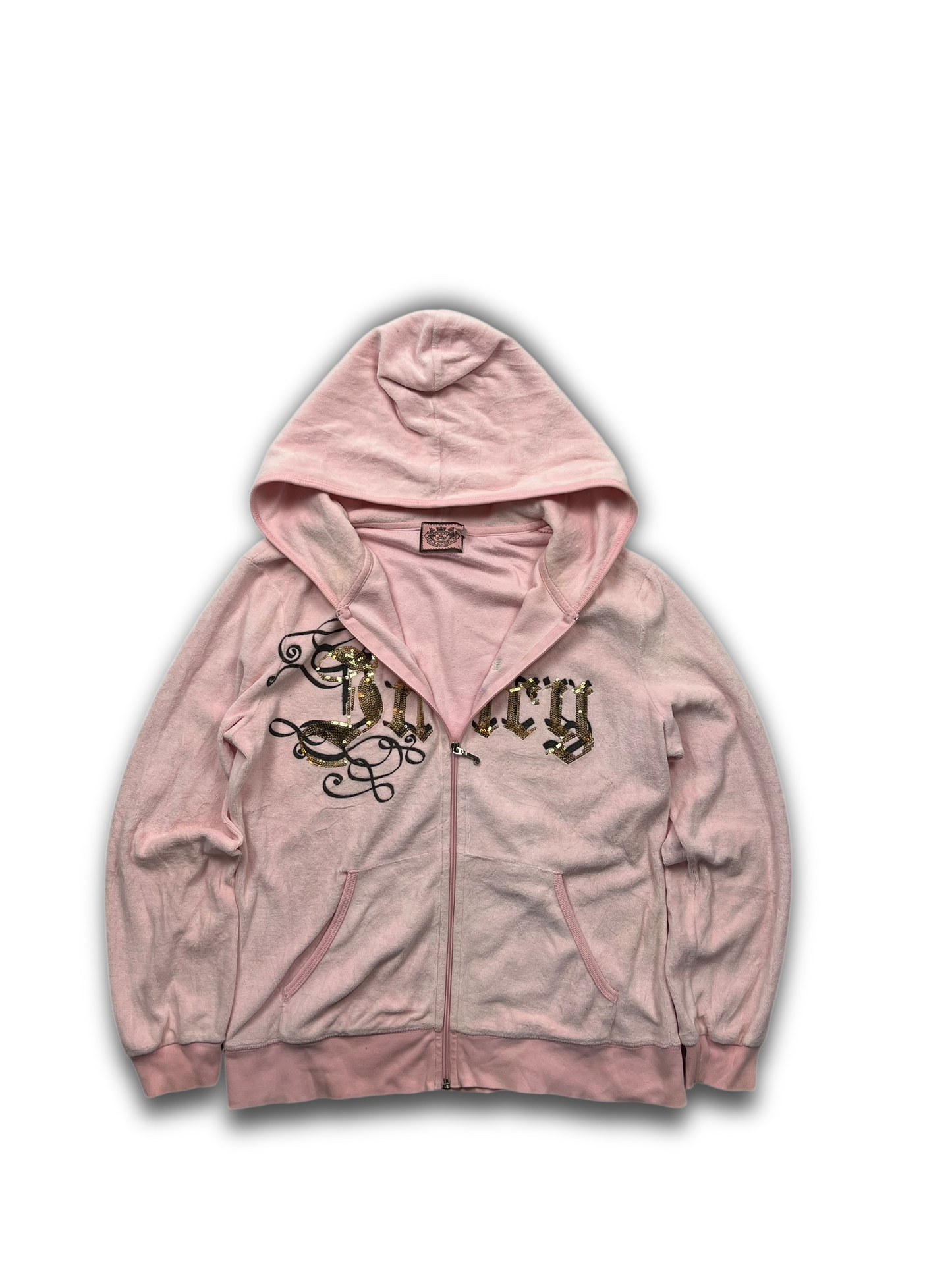 Juicy Couture Velour Zip Up (Womens L)