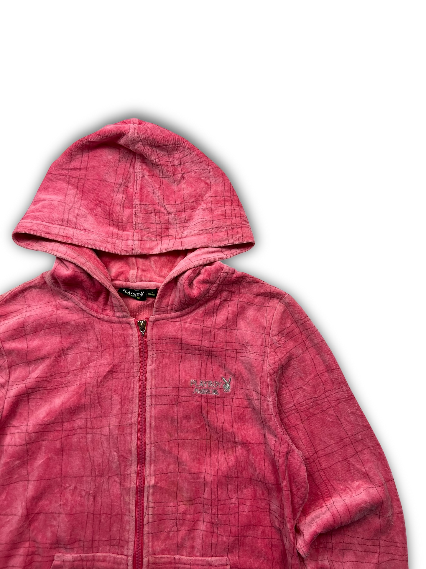 Playboy Velour Zip Up (Womens L)