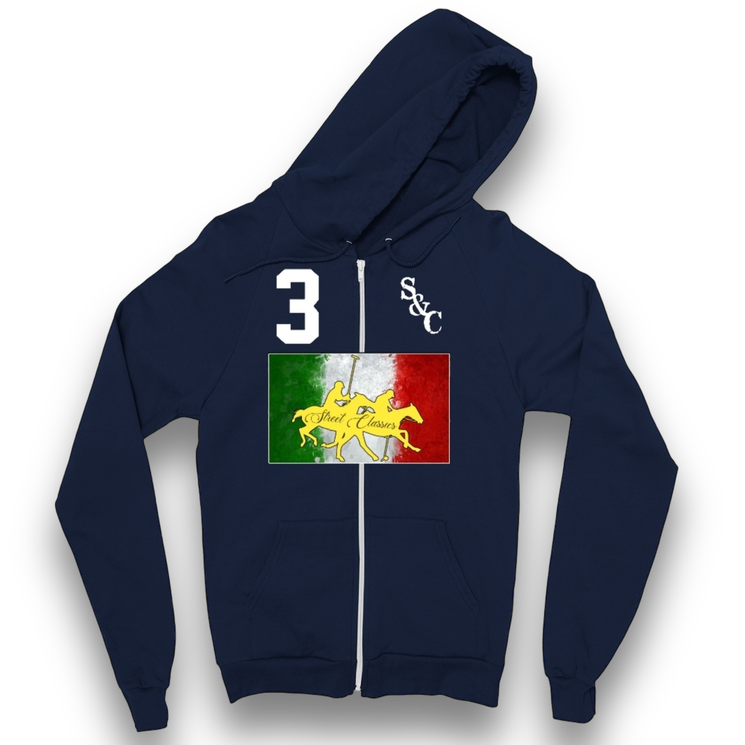 Italia Polo Zip Up