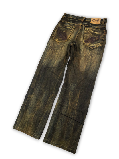 Japanese Washed Denim Jeans (28)