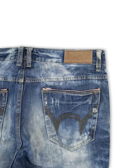 Japanese Washed Denim Jeans (34)