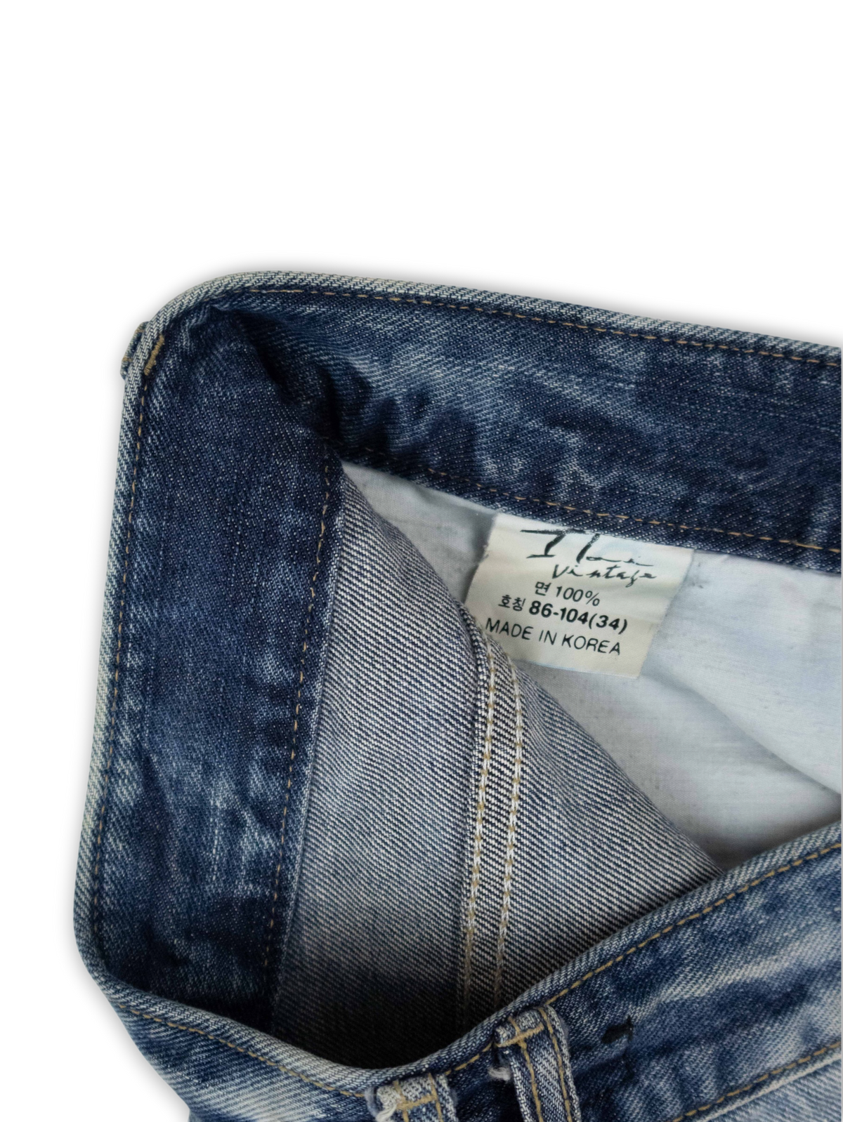 Japanese Washed Denim Jeans (34)