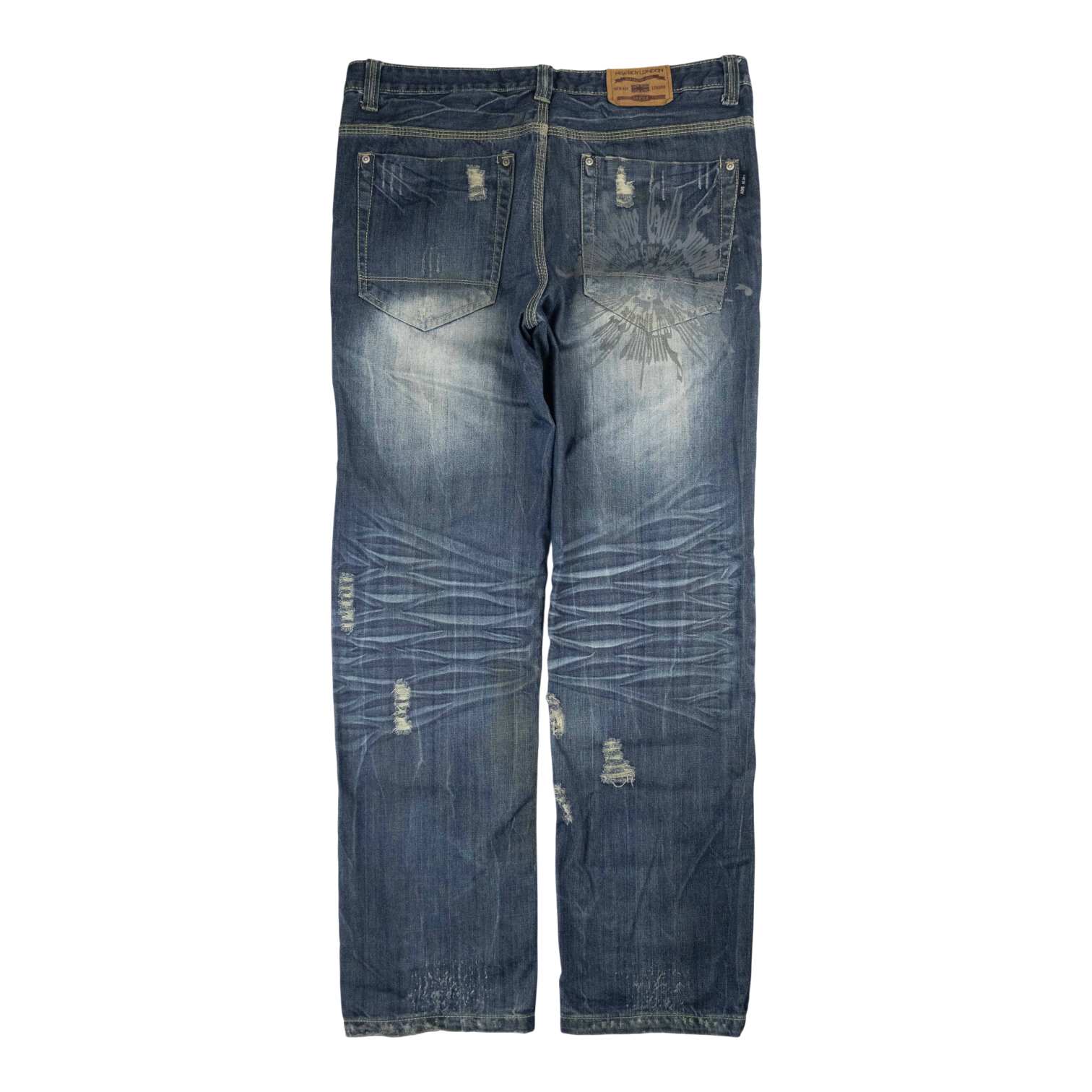 Japanese Washed Denim Jeans (36)