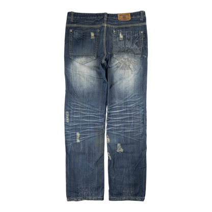 Japanese Washed Denim Jeans (36)