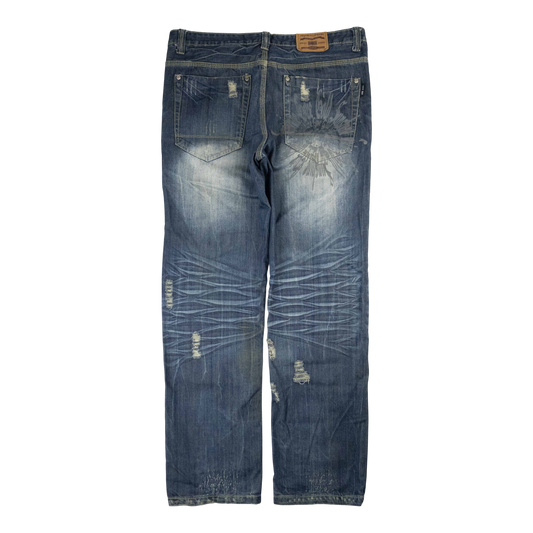 Japanese Washed Denim Jeans (36)