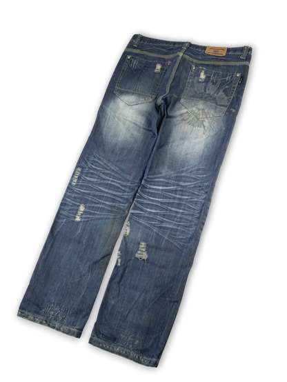 Japanese Washed Denim Jeans (36)
