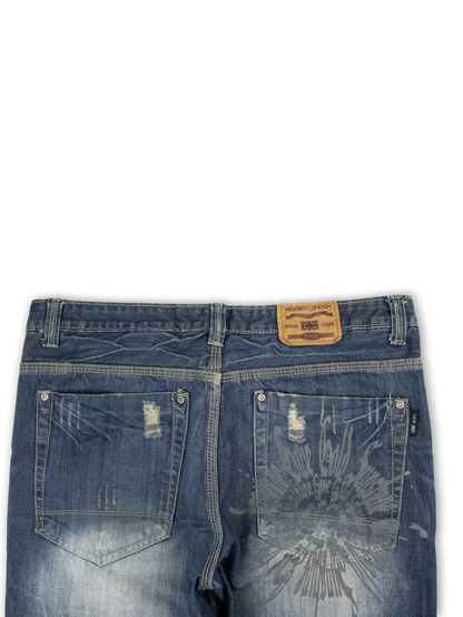 Japanese Washed Denim Jeans (36)
