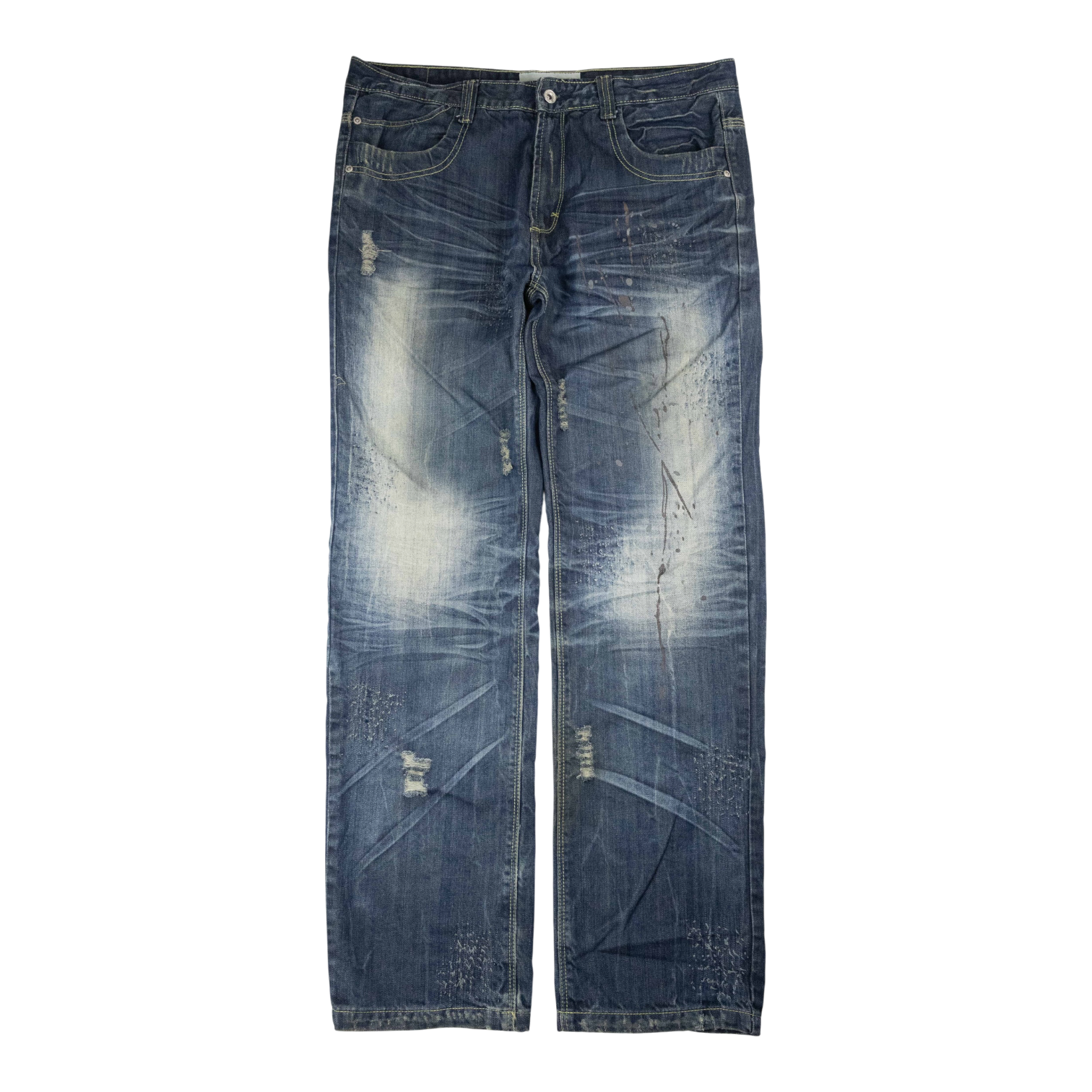 Japanese Washed Denim Jeans (36)