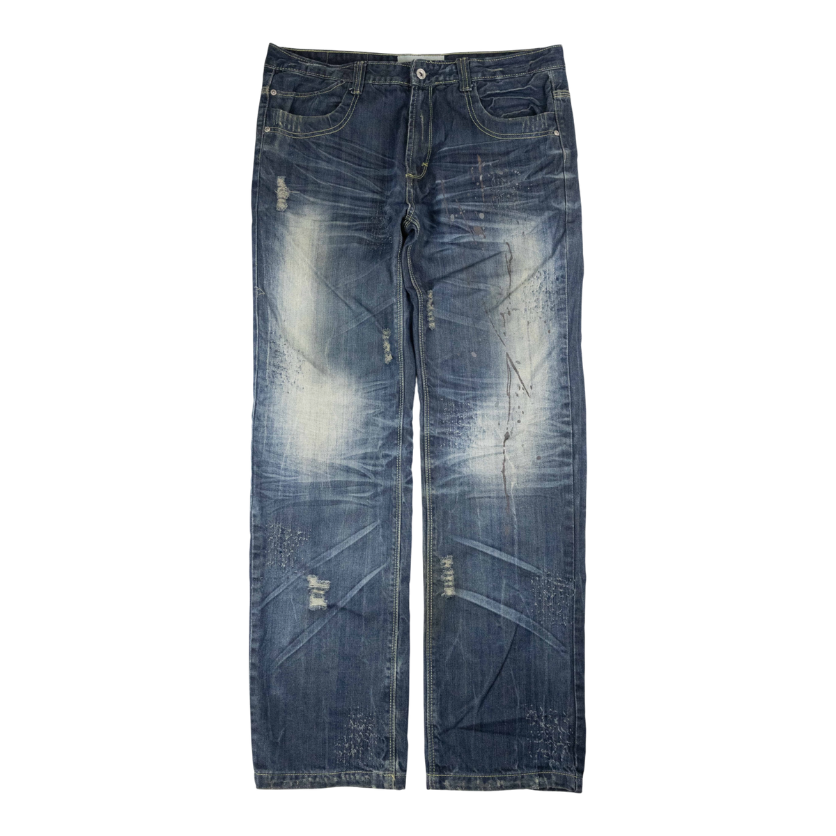 Japanese Washed Denim Jeans (36)