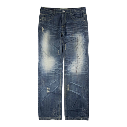 Japanese Washed Denim Jeans (36)