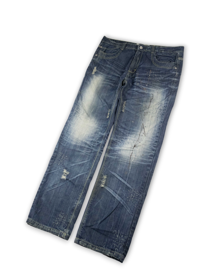 Japanese Washed Denim Jeans (36)