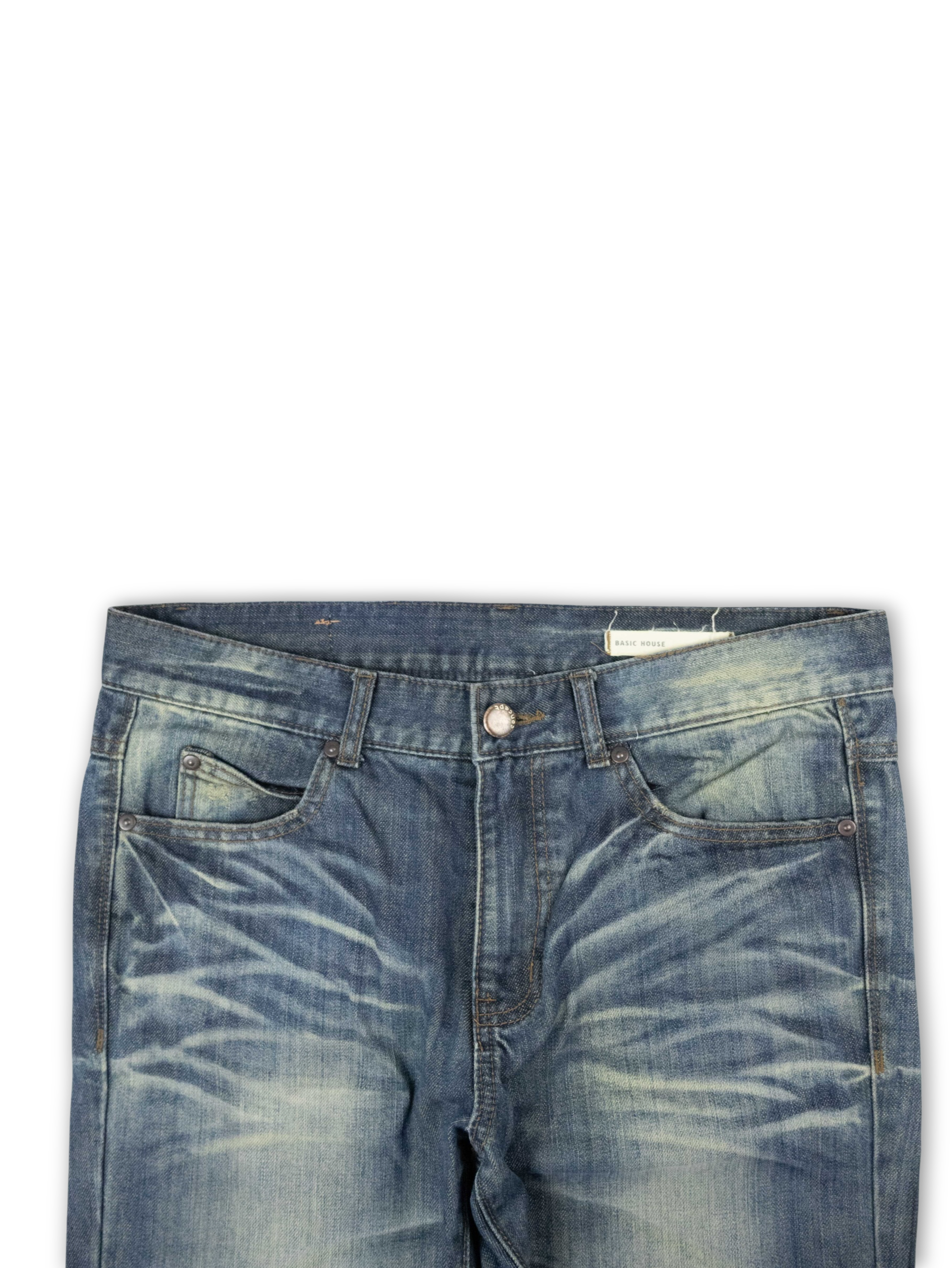 Japanese Washed Denim Jeans (36)