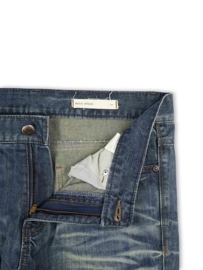Japanese Washed Denim Jeans (36)