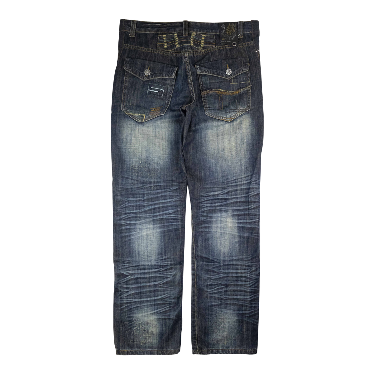 Japanese Washed Denim Jeans (36)