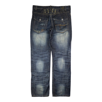 Japanese Washed Denim Jeans (36)