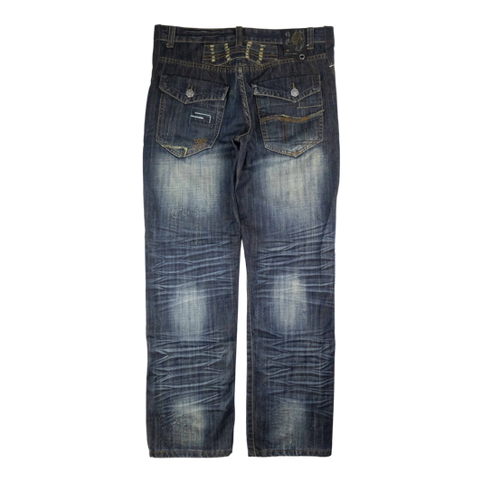 Japanese Washed Denim Jeans (36)