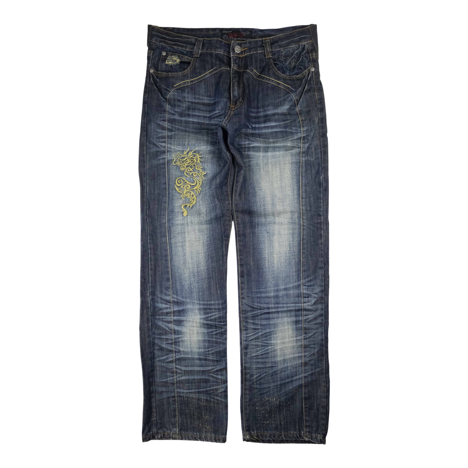 Japanese Washed Denim Jeans (36)