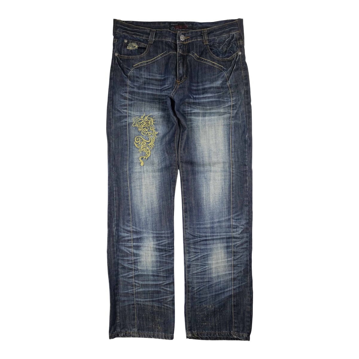 Japanese Washed Denim Jeans (36)