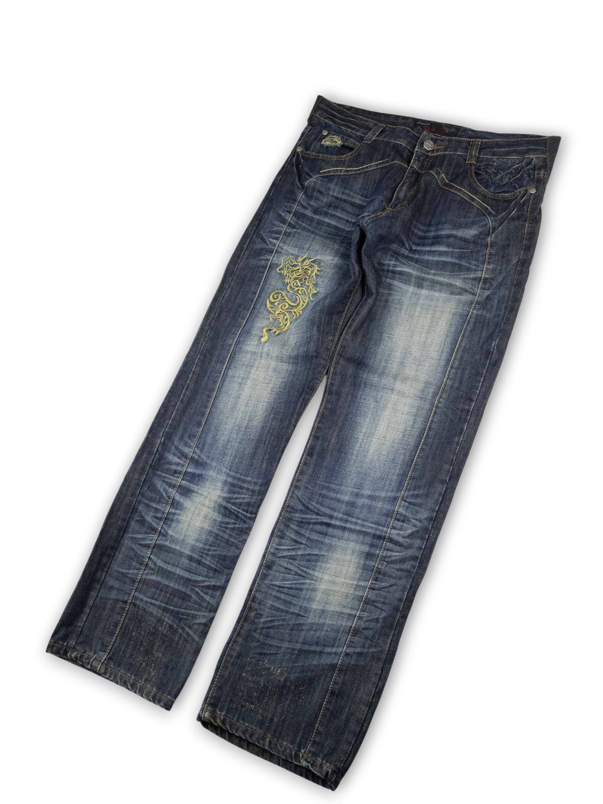 Japanese Washed Denim Jeans (36)