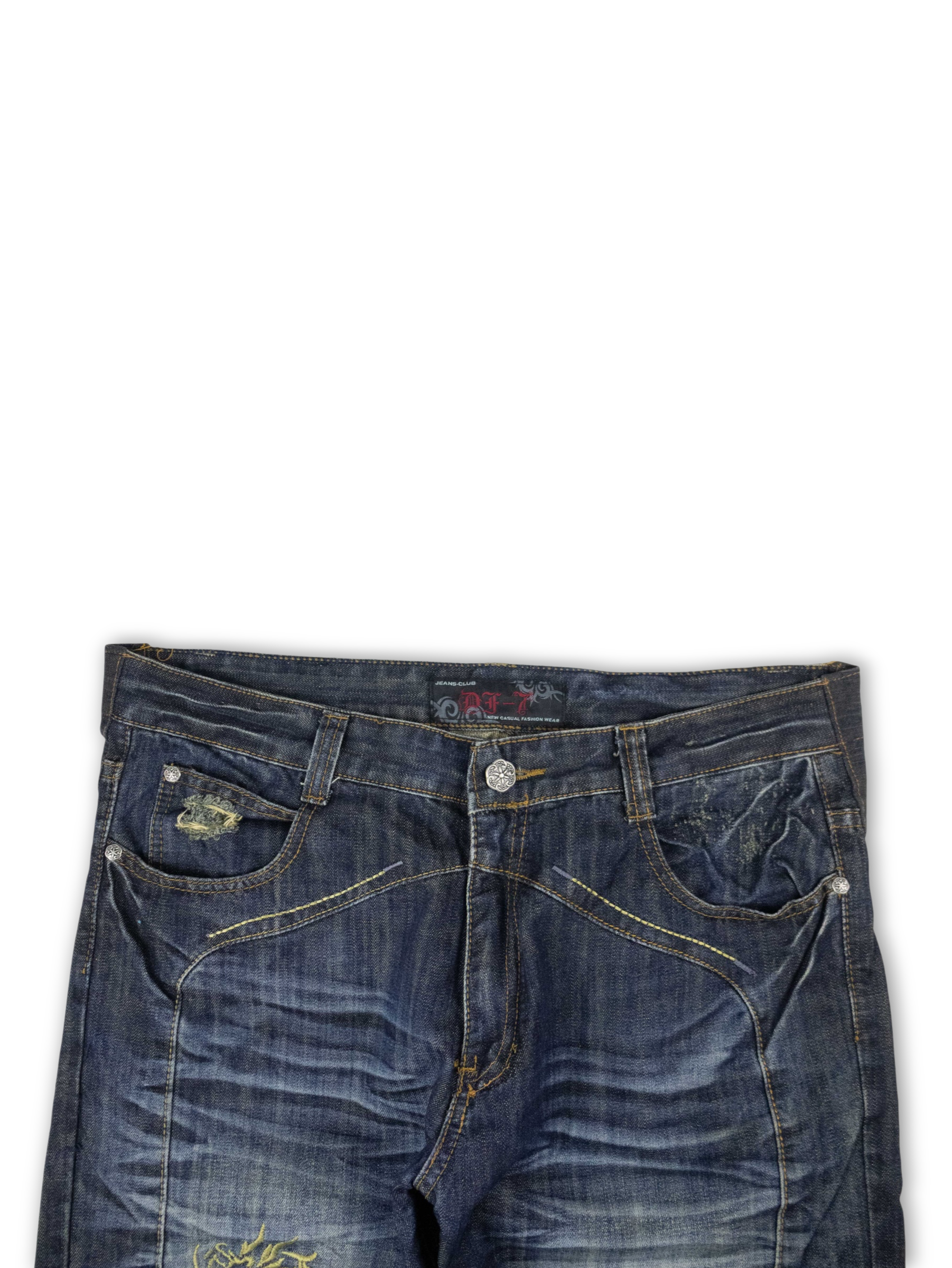 Japanese Washed Denim Jeans (36)