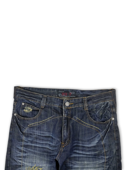 Japanese Washed Denim Jeans (36)