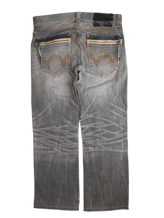 Japanese Washed Denim Jeans (32)
