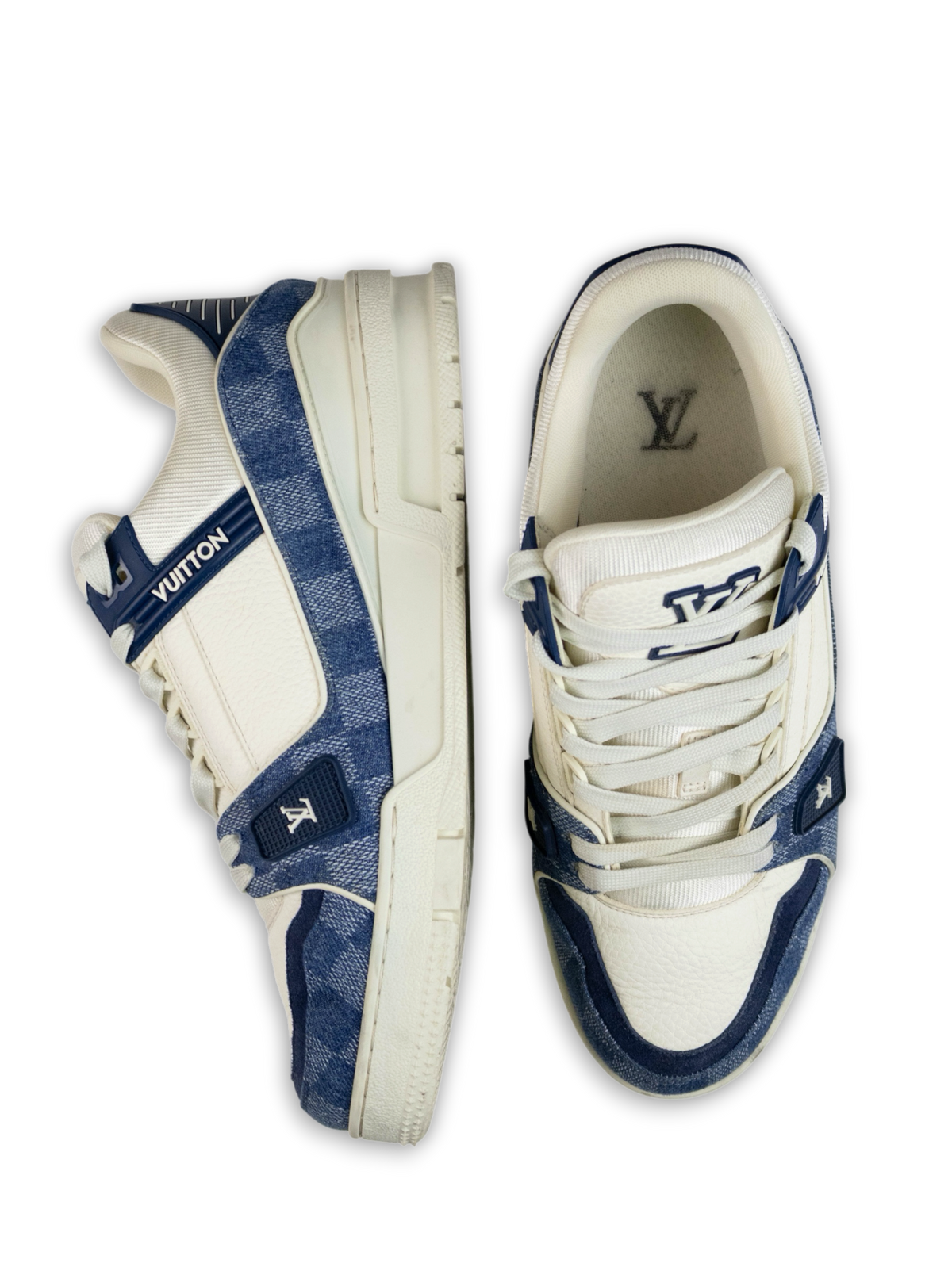 Louis Vuitton LV Trainer Blue Denim (41)