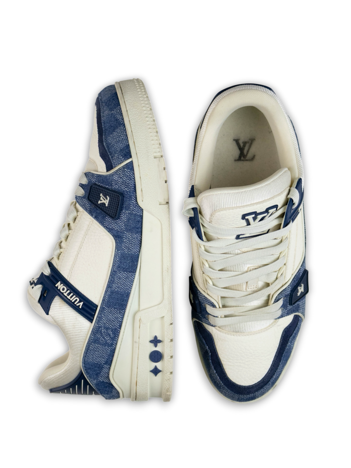 Louis Vuitton LV Trainer Blue Denim (41)