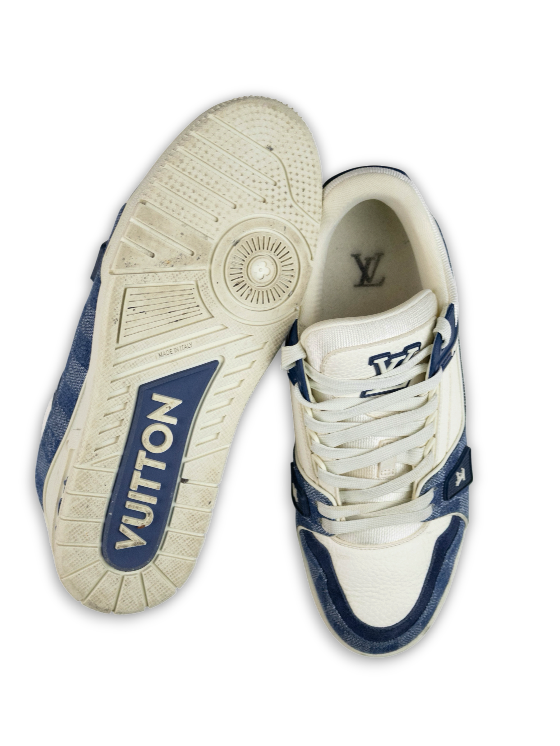Louis Vuitton LV Trainer Blue Denim (41)