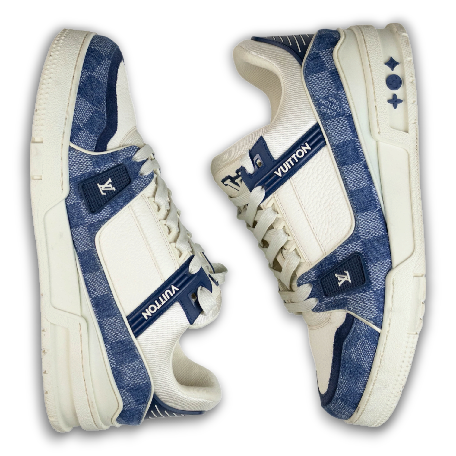 Louis Vuitton LV Trainer Blue Denim (41)