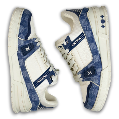 Louis Vuitton LV Trainer Blue Denim (41)