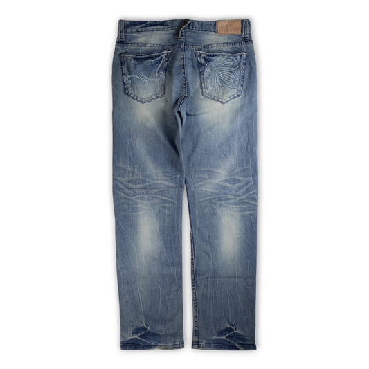 Japanese Washed Denim Jeans (34)