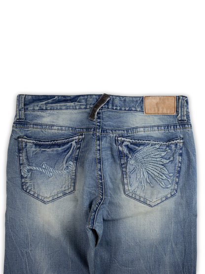 Japanese Washed Denim Jeans (34)