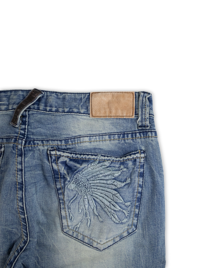 Japanese Washed Denim Jeans (34)