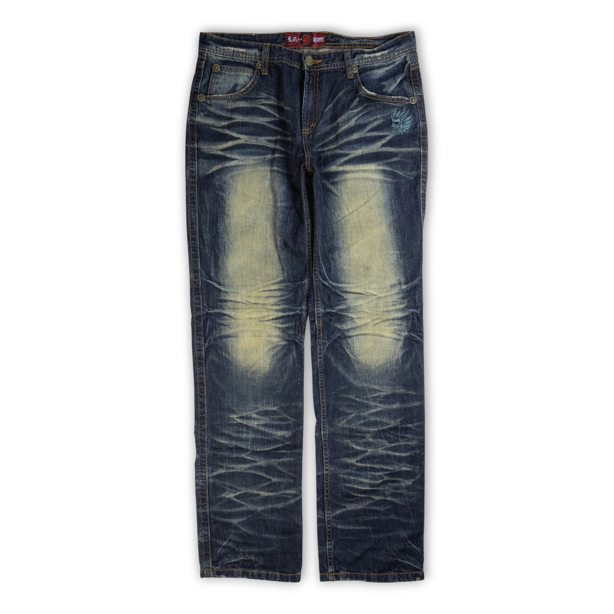 Japanese Washed Denim Jeans (34)