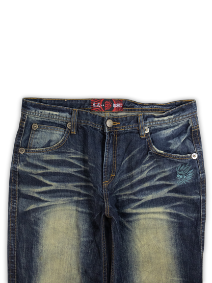 Japanese Washed Denim Jeans (34)