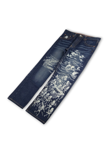 Japanese Washed Denim Jeans (M)