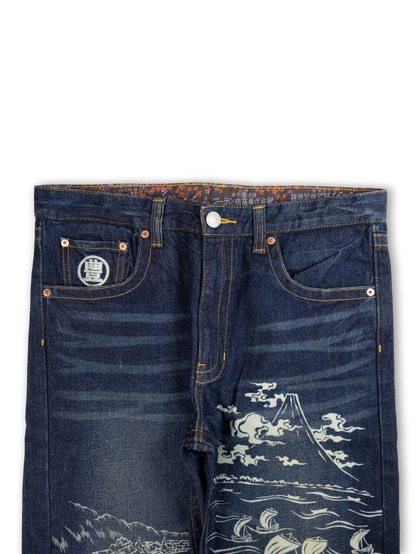 Japanese Washed Denim Jeans (M)