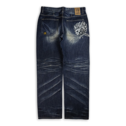Japanese Washed Denim Jeans (36)