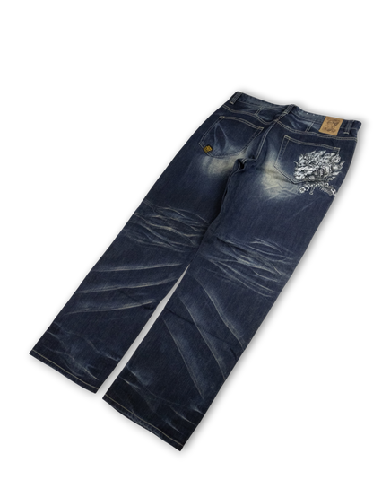 Japanese Washed Denim Jeans (36)