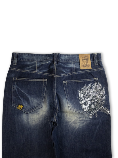 Japanese Washed Denim Jeans (36)