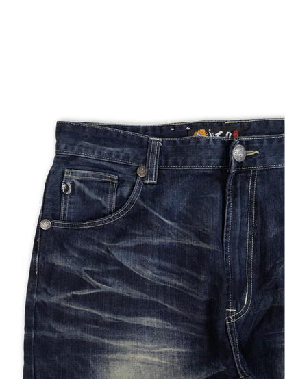 Japanese Washed Denim Jeans (36)