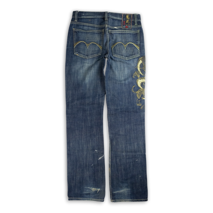 Japanese Washed Denim Jeans (L)