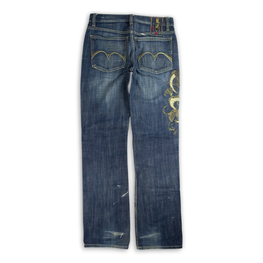 Japanese Washed Denim Jeans (L)