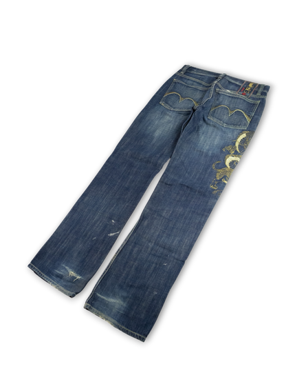 Japanese Washed Denim Jeans (L)