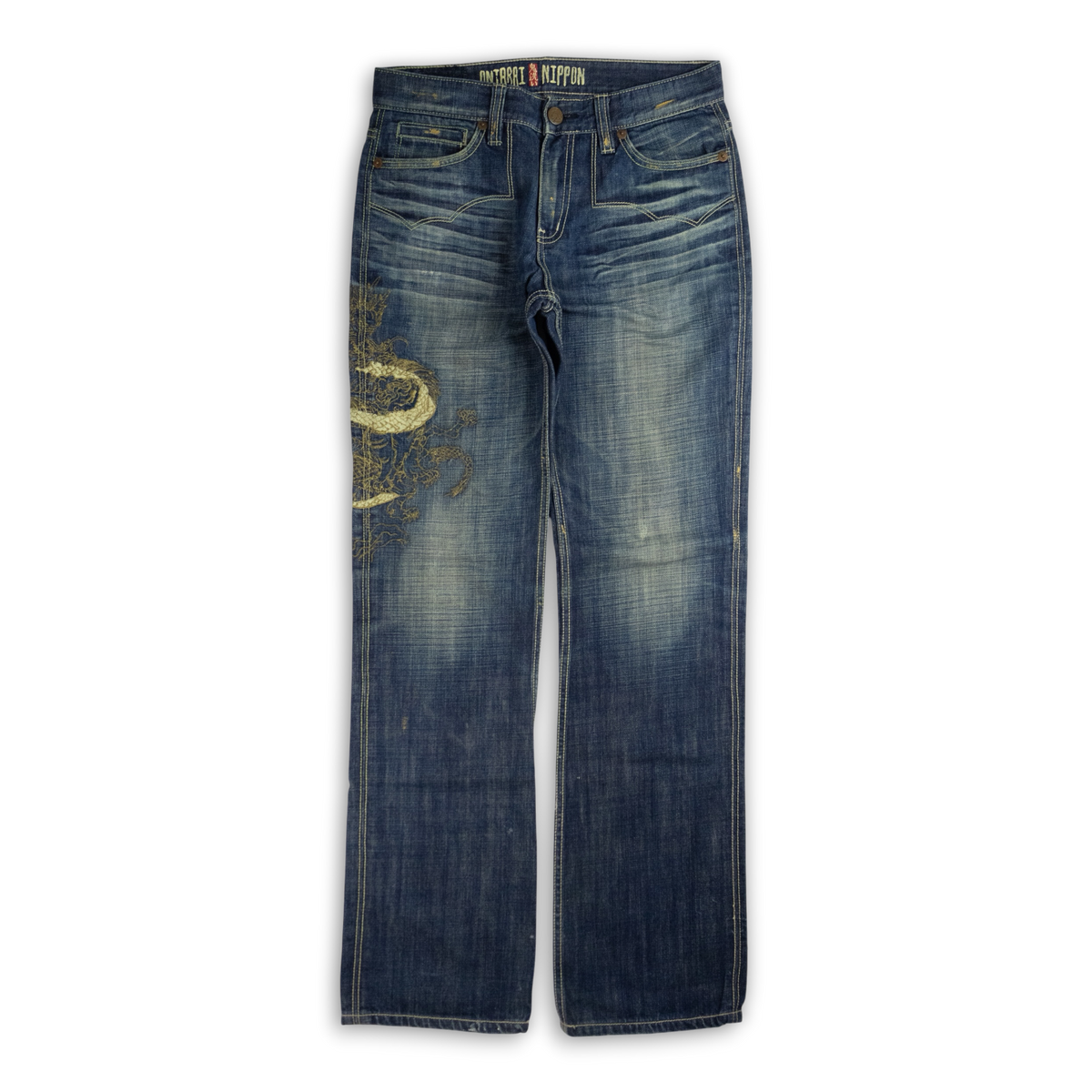 Japanese Washed Denim Jeans (L)