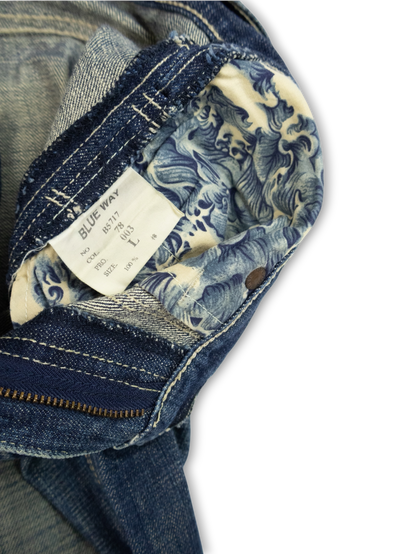 Japanese Washed Denim Jeans (L)